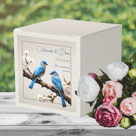 Ballotins Mariage Spring Bluebirds