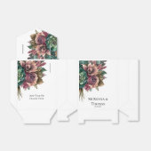 Ballotins Mariage succulent de pivoine rose et verte (Déplié)