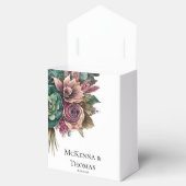 Ballotins Mariage succulent de pivoine rose et verte (Ouvert)