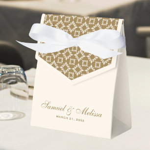 Ballotins Mariage sur le thème Crème et Or