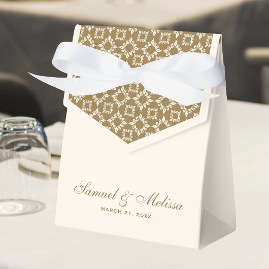 Ballotins Mariage sur le thème Crème et Or