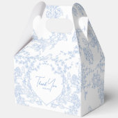 Ballotins Mariage toile de Jouy chinoiserie bleue (Verso)