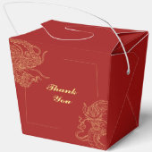 Ballotins Mariage traditionnel chinois rouge Dragon Phénix (Verso)