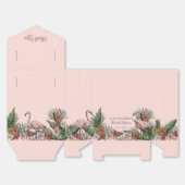 Ballotins Mariage Tropical Floral Rose Flamingo (Déplié)