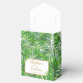 Ballotins Mariage Tropical Palm Leaf Personnalisé (Ouvert)