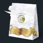 Ballotins Mariage Tropical Romantique<br><div class="desc">Fête chic vibrante,  romantique et fantaisiste avec un feuillage vert brillant et une ambiance de Palm Springs,  avec de la soie blanche ludique et deux alliances</div>