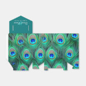 Ballotins Mariage turquoise Blue Peacock (Déplié)