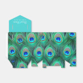 Ballotins Mariage turquoise Blue Peacock (Déplié)