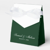 Ballotins Mariage vert élégant (Verso)