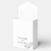 Ballotins Mariage vert Eucalyptus Gold Sage (Ouvert)