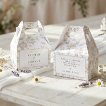 Mariage Victorien Floral Beige Vintage Français
