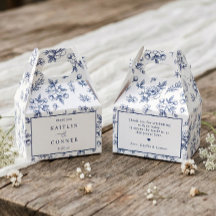 Mariage Victorien Vintage Floral Bleu Nuit Françai