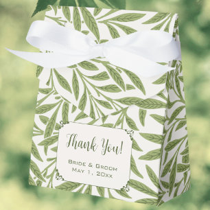 Ballotins Mariage Vintage, Motif de feuilles de saule victor