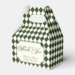Ballotins Mariage Vintage Vert Olive Argent Ancien Luxe