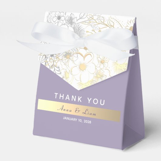 Ballotins Mariage violet de lavande (Verso)