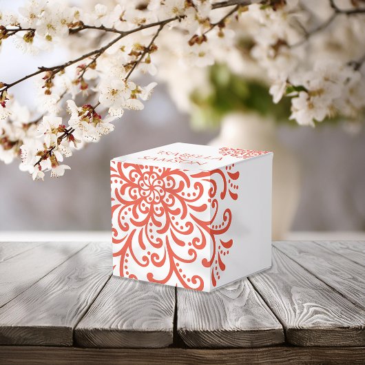 Ballotins Mariage Whimsical Orange Rouge