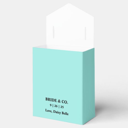 Ballotins Mariée & Co. Fête des mariées Turquoise (Ouvert)