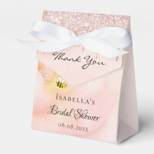Ballotins Mariée de la douche de mariée rose abeille paillet