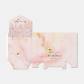 Ballotins Mariée douche de mariée rose abeille pailletée flo (Déplié)