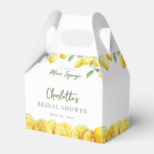 Ballotins Mariée gâteau de mariage aquarelle citrons EVJF