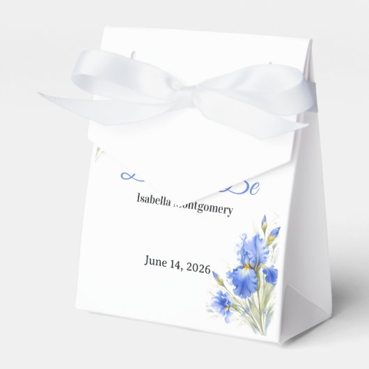 Ballotins Mariée Iris Bleu Future Bride Cadeau de Mariage (Verso)