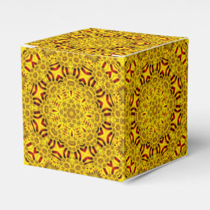 Ballotins Marigolds Kaleidoscope jaune et rouge Vintage