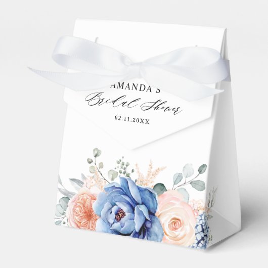 Ballotins Marine Ajustement bleu Dusty Blush Rose Floral (Verso)