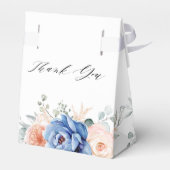 Ballotins Marine Ajustement bleu Dusty Blush Rose Floral (Arrière)