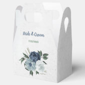 Ballotins marine blanche romantique & mariage de fleurs bleu (Ouvert)