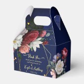 Ballotins Marine bleu bordeaux mariage rose (Verso)