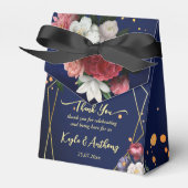 Ballotins Marine bleu bordeaux mariage rose (Verso)