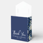 Ballotins Marine Bleu Floral Elégant Soirée d'hiver Mariage (Ouvert)