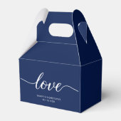 Ballotins Marine bleu Simple Love Script Mariage personnalis (Arrière)