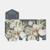 Ballotins Marine bleu tropical moderne élégant m et mrs (Déplié)