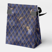 Ballotins Marine Blue Dragon Scales Or Anniversaire Merci (Arrière)