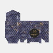 Ballotins Marine Blue Dragon Scales Or Anniversaire Merci (Déplié)