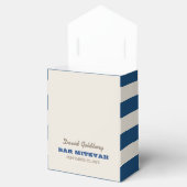 Ballotins Marine Blue & Silver Bar Mitzvah Ballotin (Ouvert)
