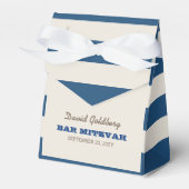 Ballotins Marine Blue & Silver Bar Mitzvah Ballotin (Verso)
