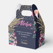 Ballotins Marine Blue Tropical Anniversaire floral rose Aigu (Arrière)