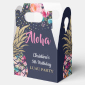 Ballotins Marine Blue Tropical Anniversaire floral rose Aigu (Ouvert)