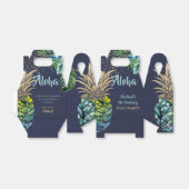 Ballotins Marine Blue Tropical Pineappal Beach Anniversaire (Déplié)