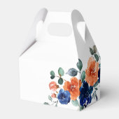 Ballotins Marine Brûlé Orange Élégant Mariage de automne Flo (Arrière)