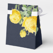 Ballotins Marine et Rose jaune Mariage romantique (Arrière)