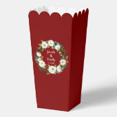 Ballotins Maroon Green Noms personnalisés Date Mariage (Verso)