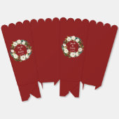 Ballotins Maroon Green Noms personnalisés Date Mariage (Déplié)