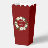 Ballotins Maroon Green Noms personnalisés Date Mariage (Recto)