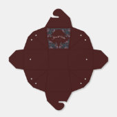 Ballotins Maroon Mariage Floral d'automne (Déplié)