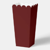 Ballotins Maroon Popcorn Favor Box for Elegant Celebrations (Verso)