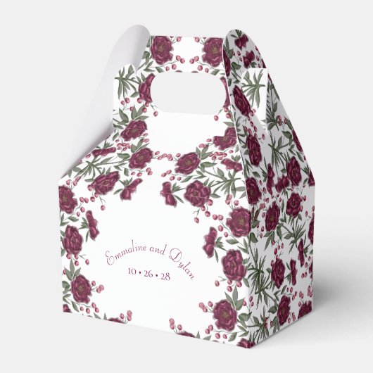 Ballotins Maroon Rose Wedding (Verso)