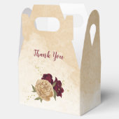 Ballotins Maroon vert beige or botanique mariage (Ouvert)